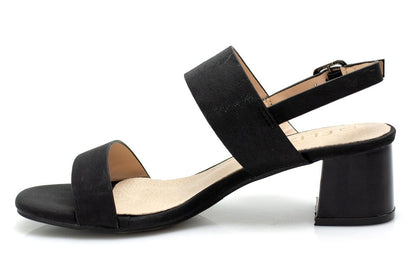 Дамски черни сандали на ток - Marnie - Black
