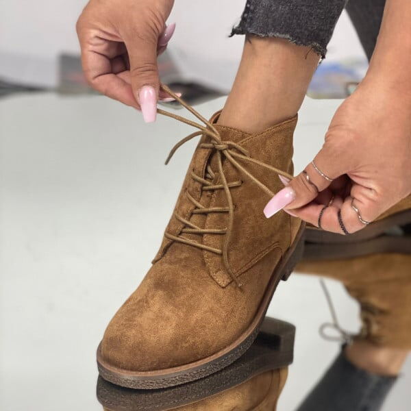 Дамски кафви боти - Linda - Brown