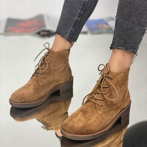 Дамски кафви боти - Linda - Brown