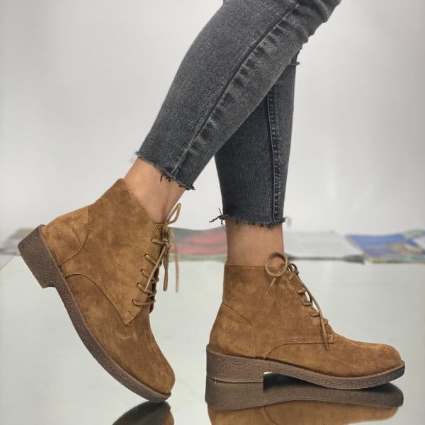 Дамски кафви боти - Linda - Brown