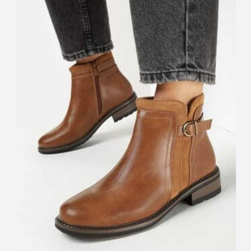 Дамски кафяви боти - Carol - Brown