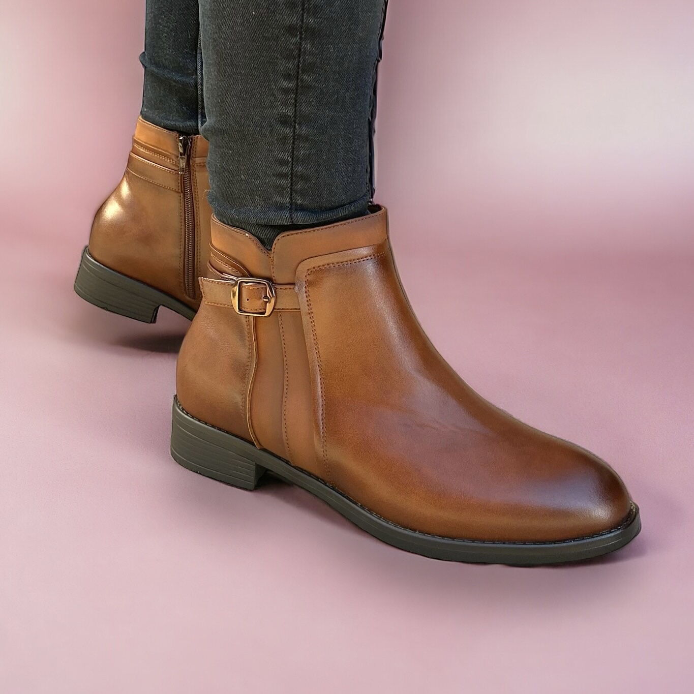 Дамски кафяви боти - Carol - Brown