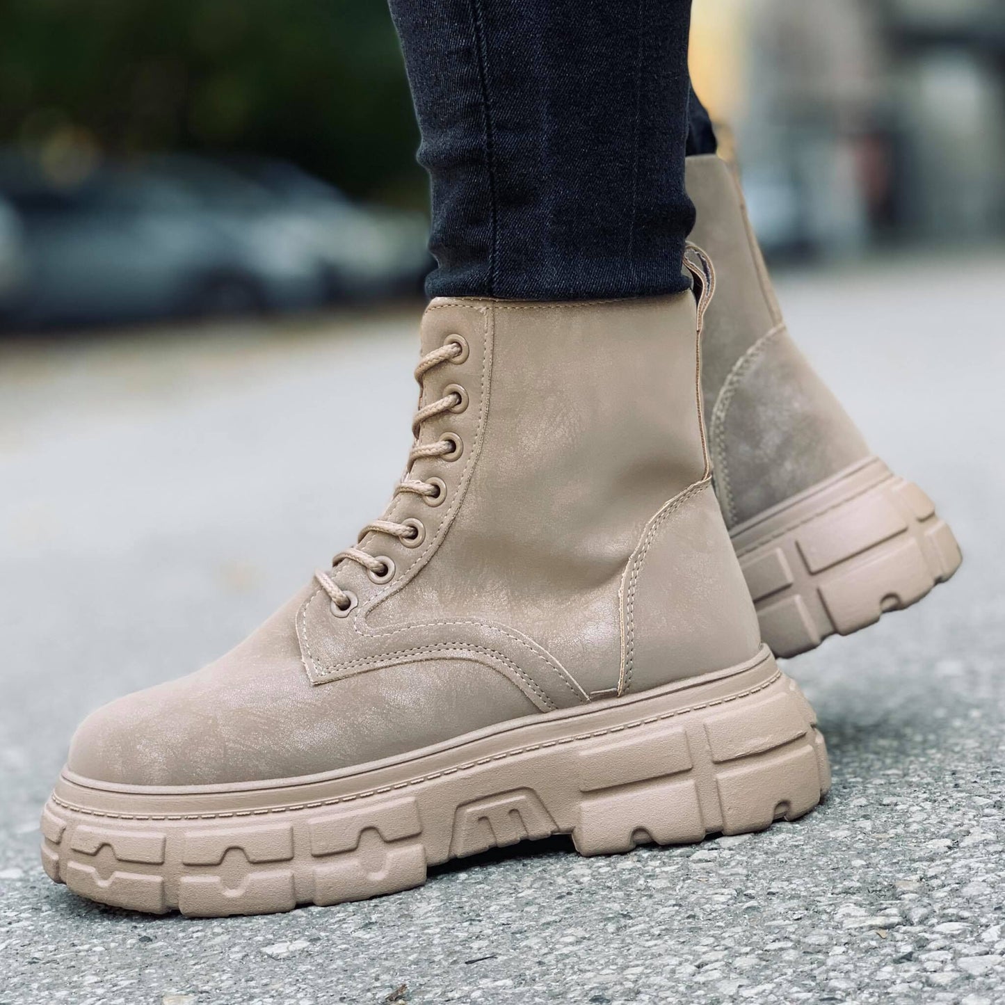 Дамски кафяви боти - Cathrine - Khaki