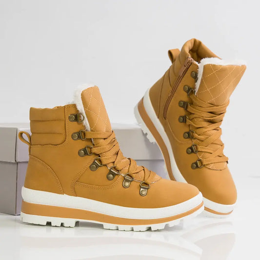 Дамски кафяви боти - Cheryl - Khaki