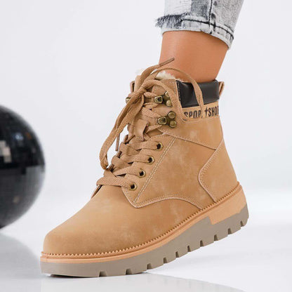 Дамски кафяви боти - Heather - Camel