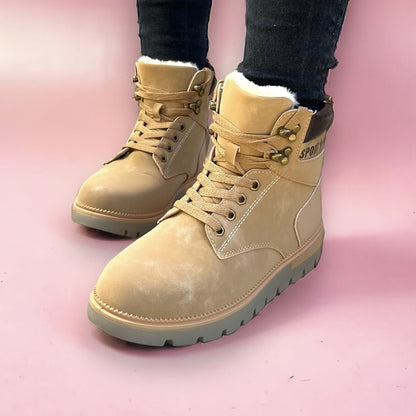 Дамски кафяви боти - Heather - Camel