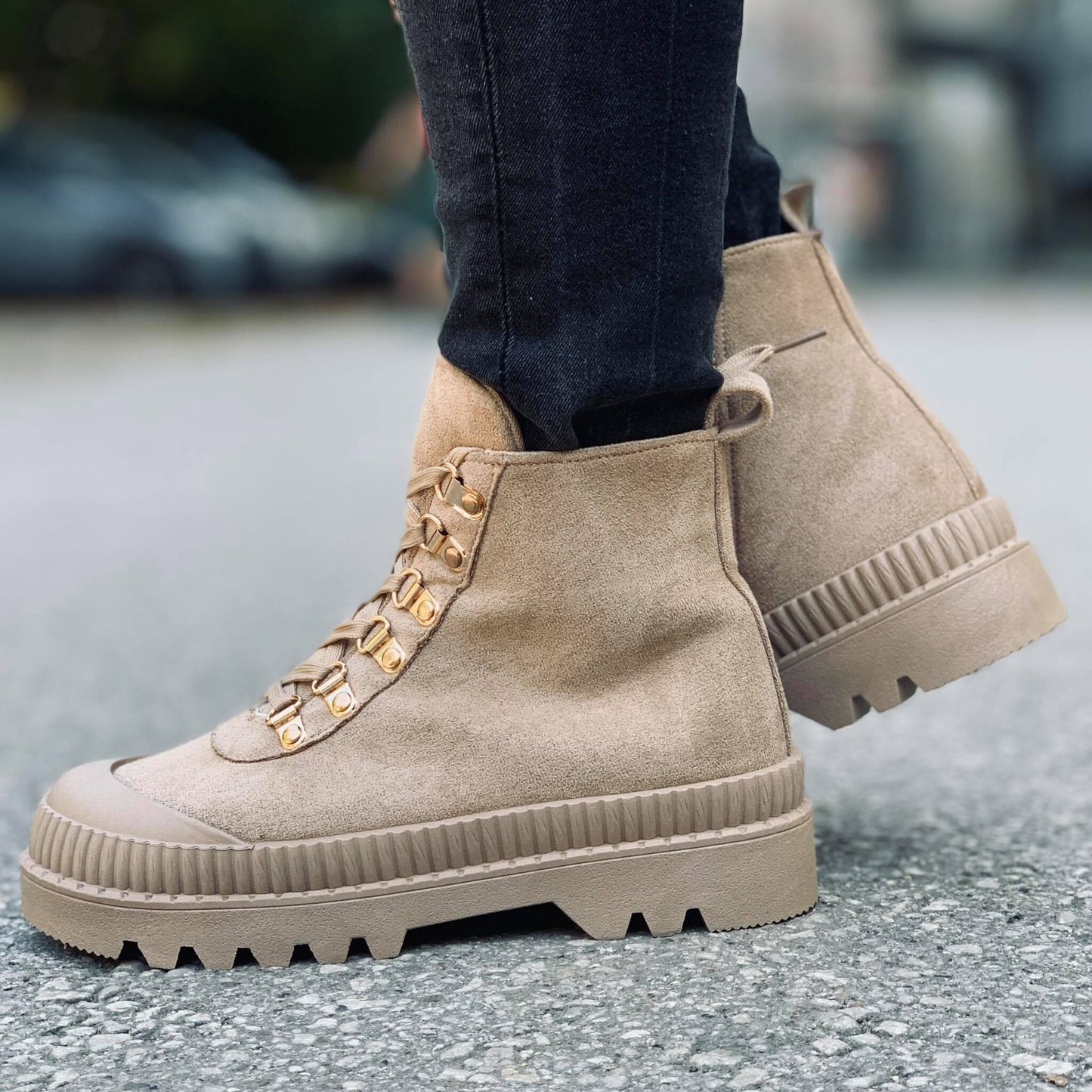 Дамски кафяви боти - Janice - Khaki