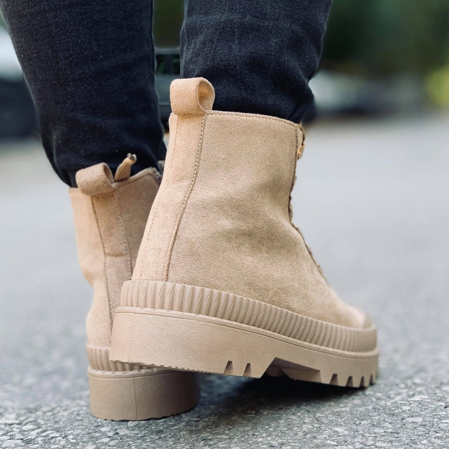 Дамски кафяви боти - Janice - Khaki