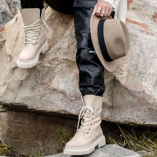 Дамски кафяви боти - Carlynda -  Brown