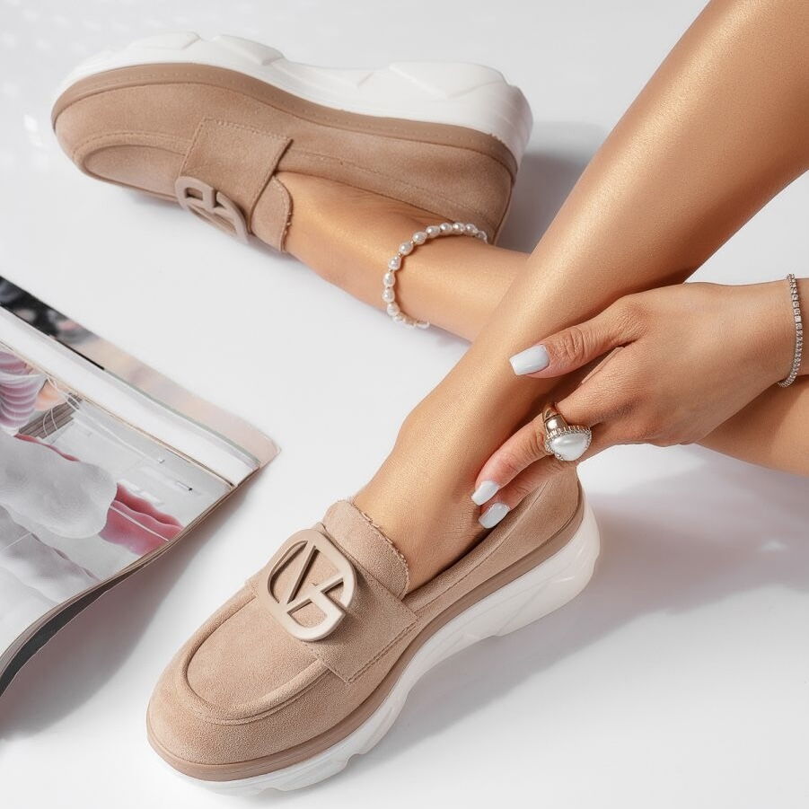 Дамски кафяви еспадрили - Lucy - Brown