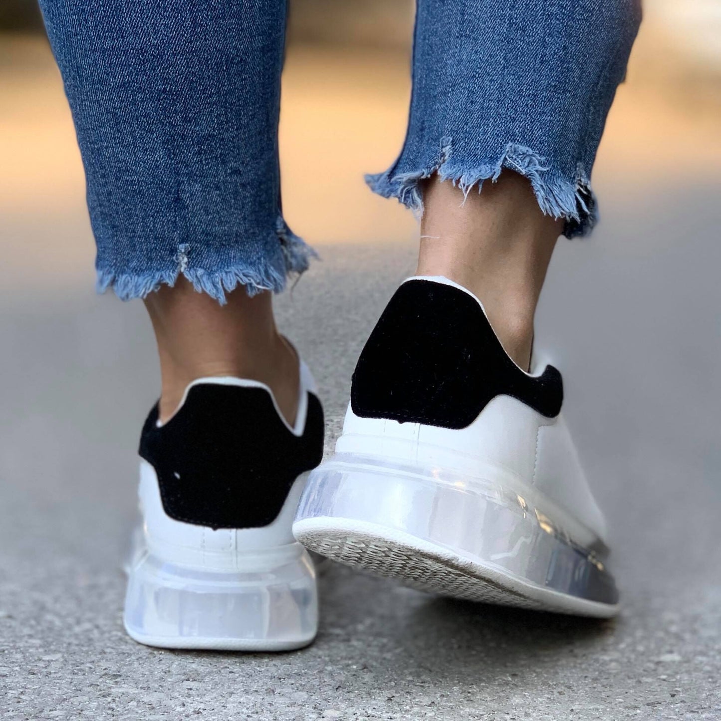 Дамски кецове Alcee- Black/White