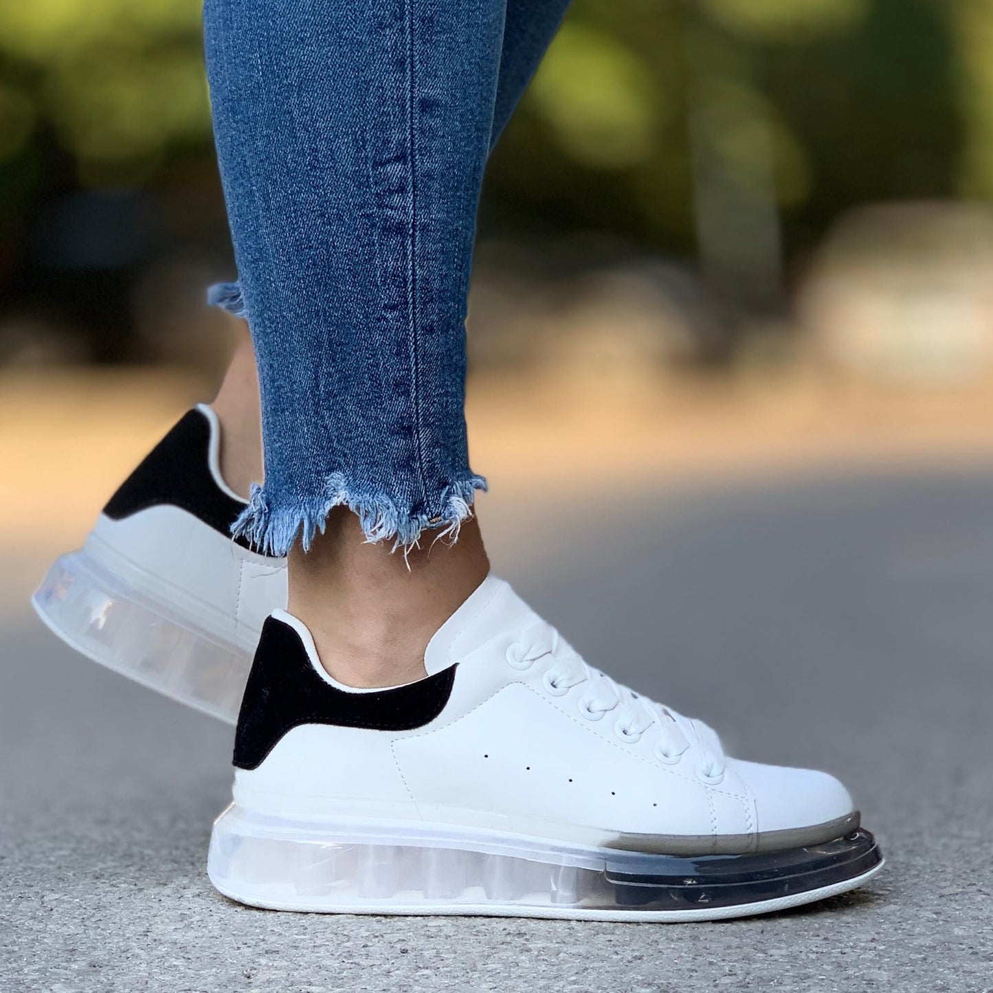 Дамски кецове Alcee- Black/White