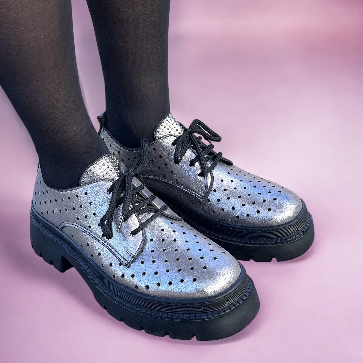 Дамски обувки в графитен цвят - Nilsa - Graphite