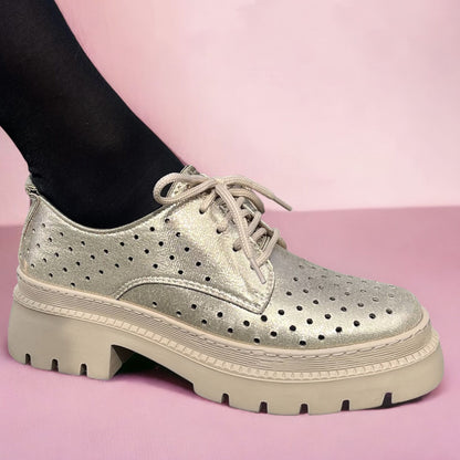 Дамски обувки в златист цвят - Nilsa - Gold