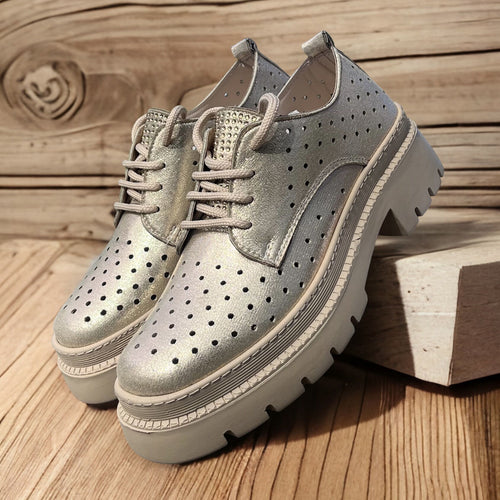 Дамски обувки в златист цвят - Nilsa - Gold