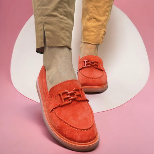 Дамски оранжеви еспадрили - Chrina - Orange