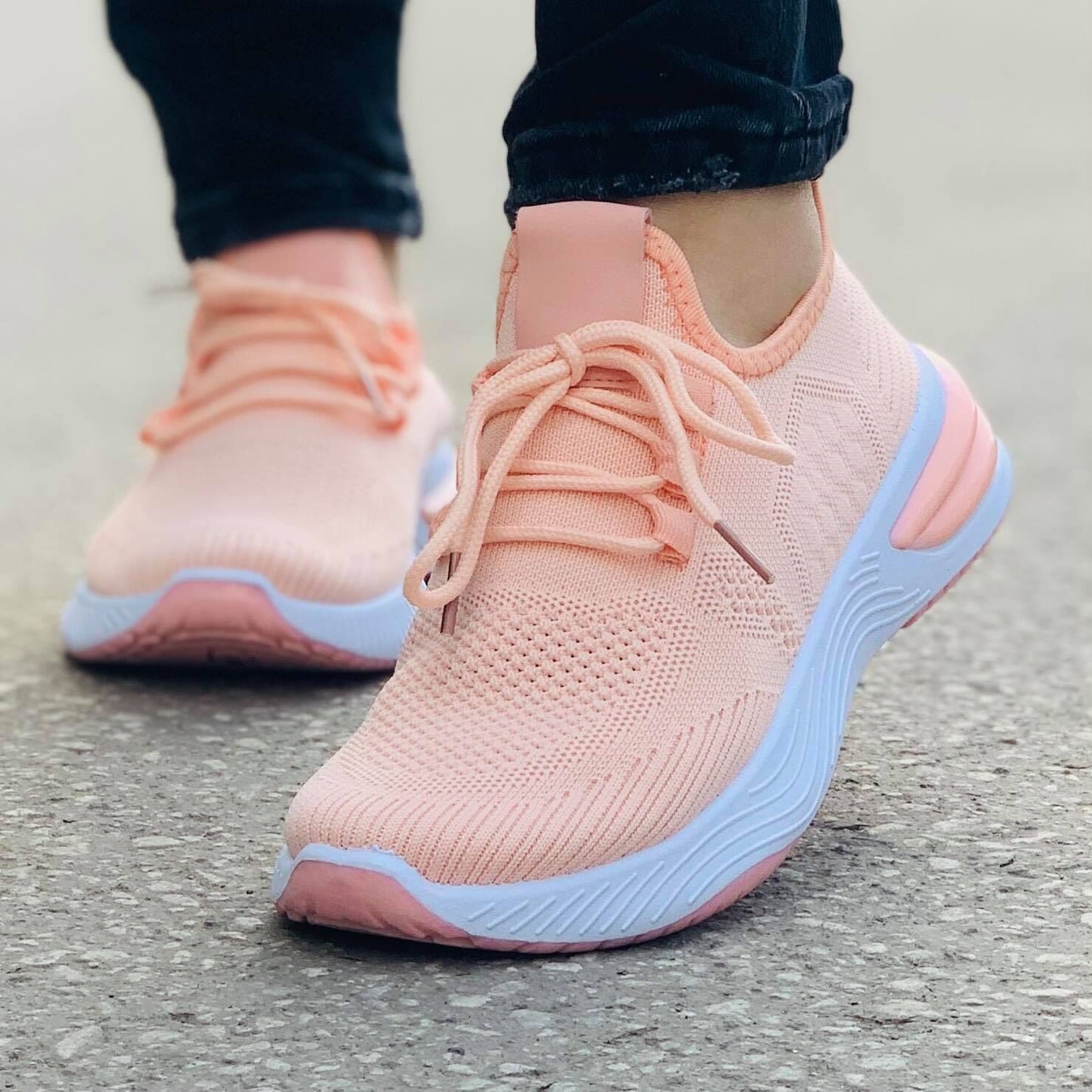 Дамски розови маратонки Aaralyn Pink | Дишащ плат | Размери 36–41