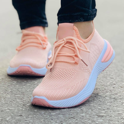Дамски розови маратонки Aaralyn Pink | Дишащ плат | Размери 36–41