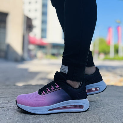 Дамски розови маратонки Abey Pink Black – Дишащи и Леки