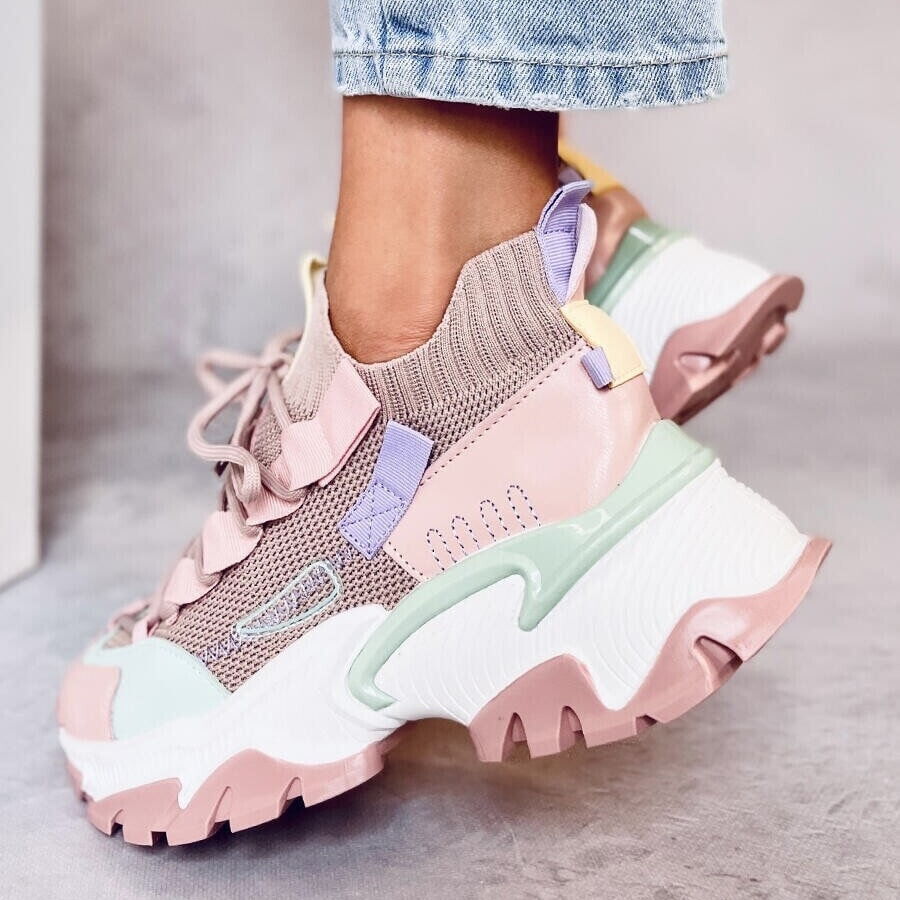 Дамски розови маратонки - Arya - Pink