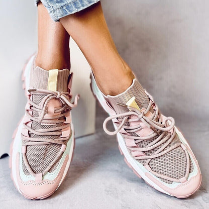 Дамски розови маратонки - Arya - Pink