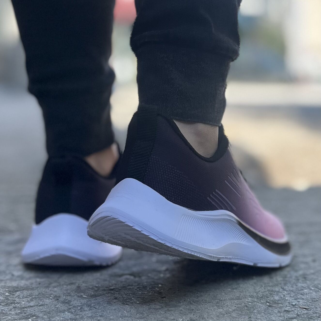Дамски розови маратонки - Bayle - Pink - Black