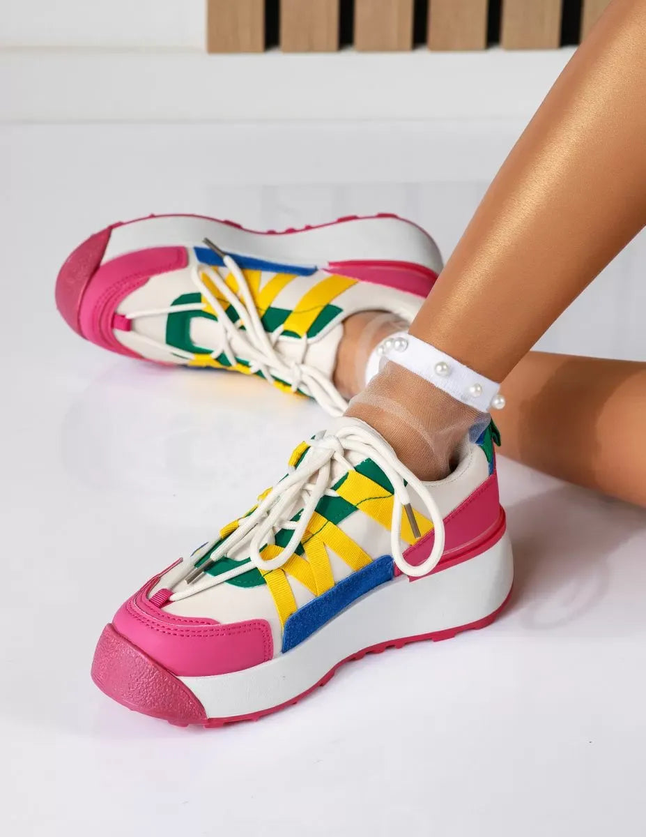 Дамски розови маратонки Brielle Pink | Текстил | Размери 36–40