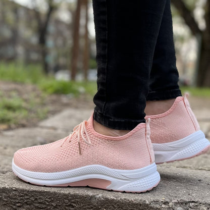 Дамски розови маратонки - Kathrin - Pink