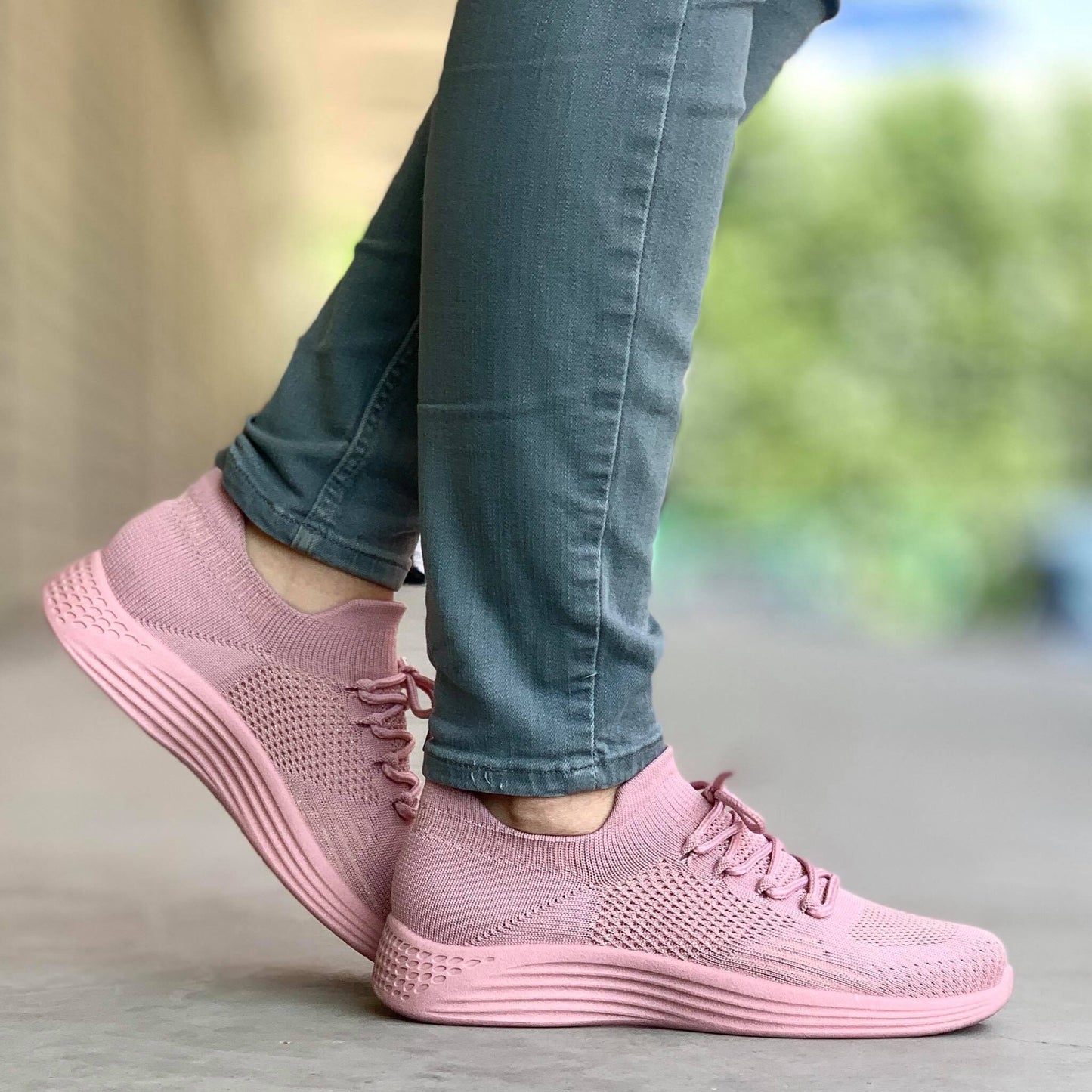 Дамски розови маратонки - Talinda - Pink