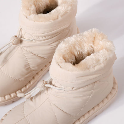 Дамски шушлякови апраски с каракул - Amadeos - Beige