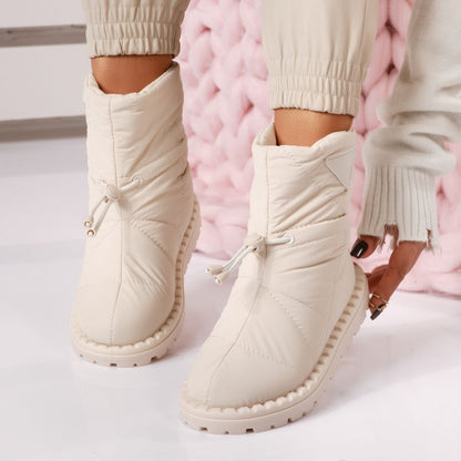 Дамски шушлякови апраски с каракул - Amadeos - Beige