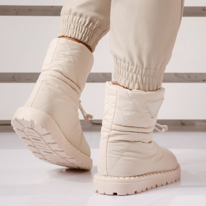 Дамски шушлякови апраски с каракул - Amadeos - Beige