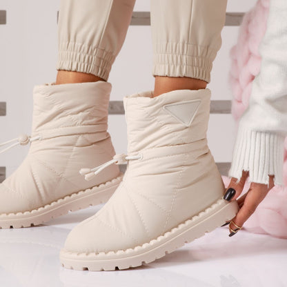 Дамски шушлякови апраски с каракул - Amadeos - Beige