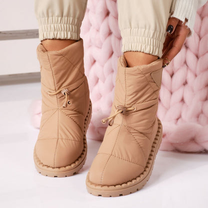 Дамски шушлякови апраски с каракул - Amadeos - Camel