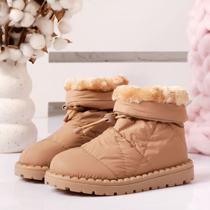 Дамски шушлякови апраски с каракул - Amadeos - Camel