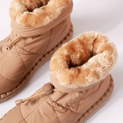 Дамски шушлякови апраски с каракул - Amadeos - Camel