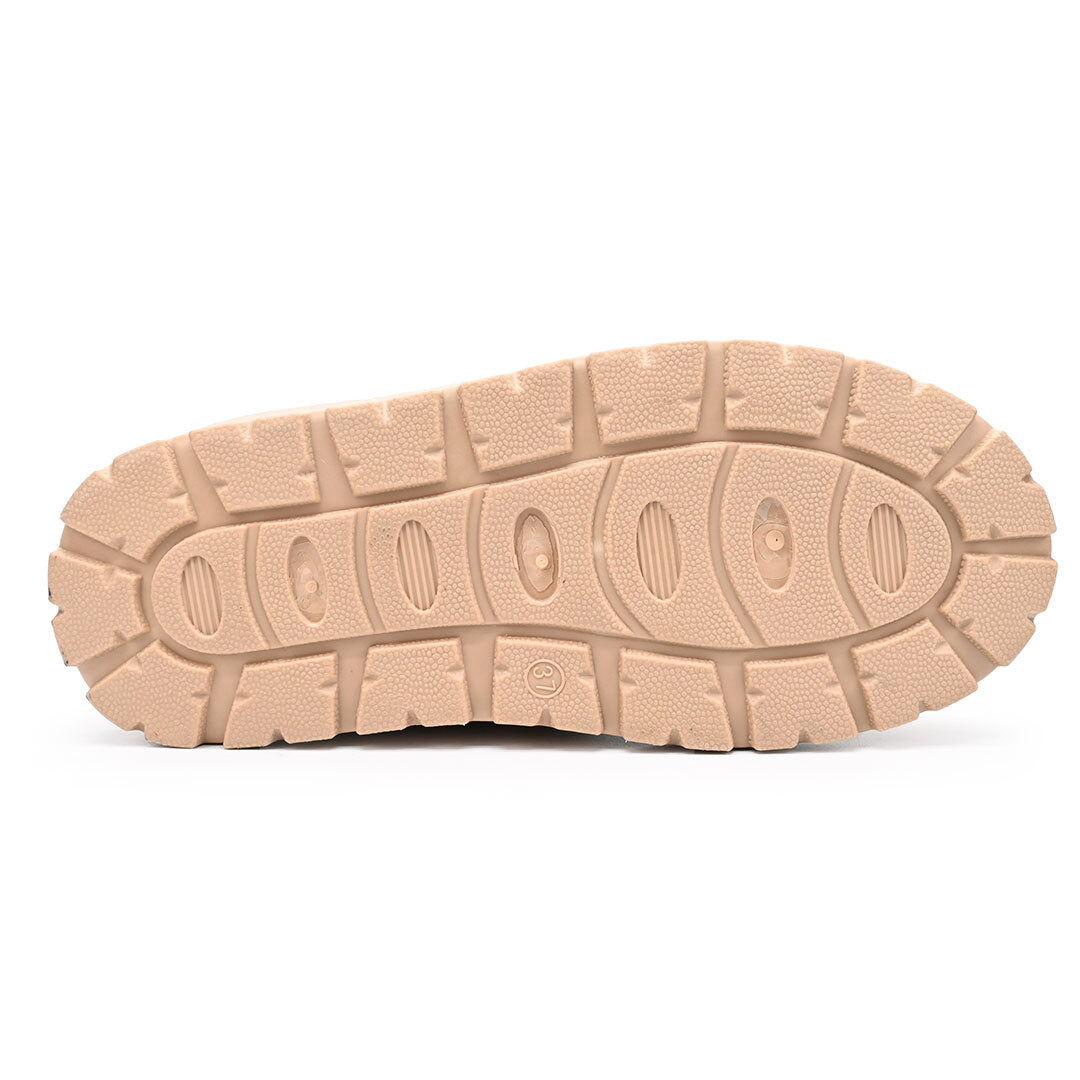 Дамски шушлякови апрески с каракул - Hayaz - Camel