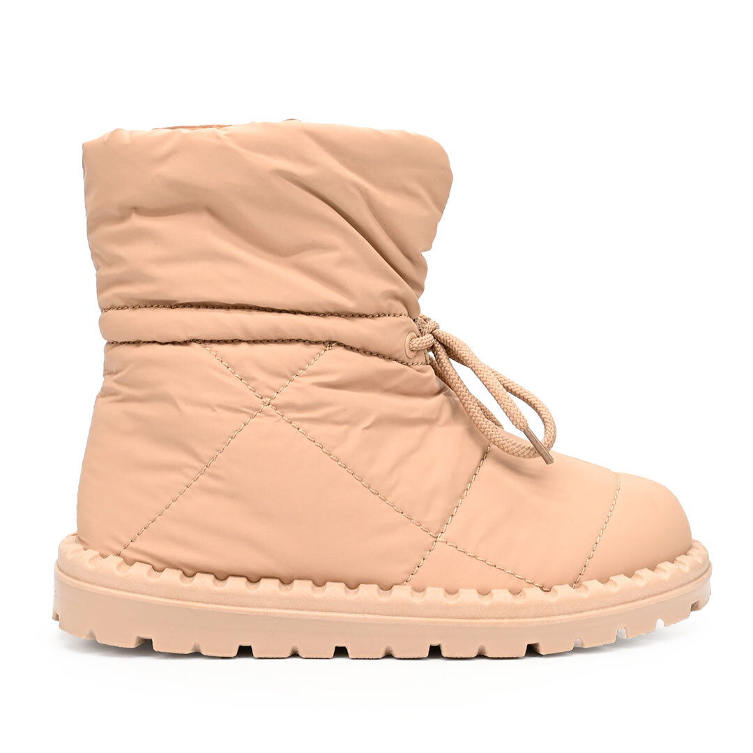 Дамски шушлякови апрески с каракул - Hayaz - Camel