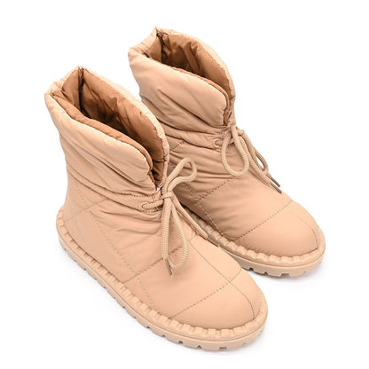 Дамски шушлякови апрески с каракул - Hayaz - Camel