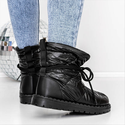 Дамски шушлякови апраски с каракул - Remi - Black