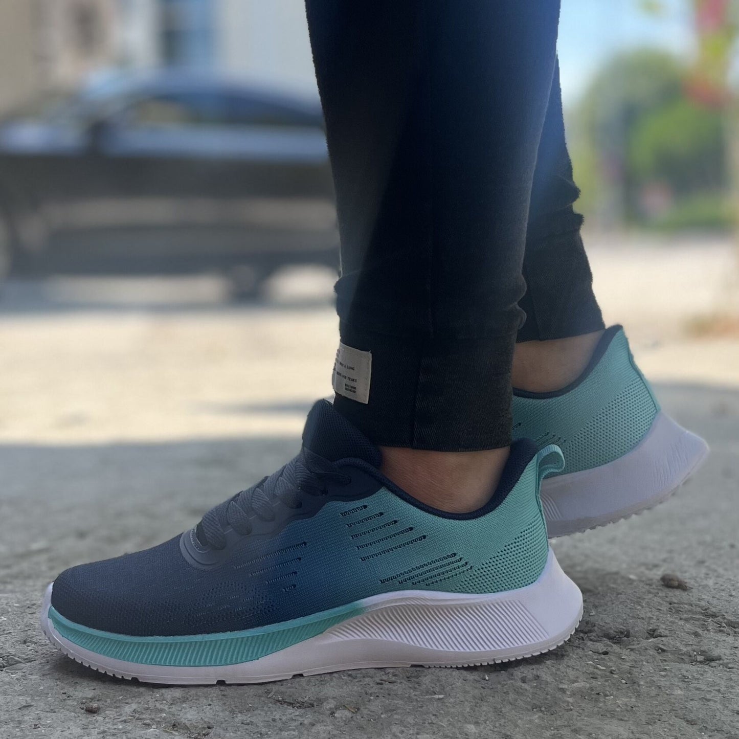 Дамски сини маратонки Bayle Navy | Дишащ плат | Размери 36–40