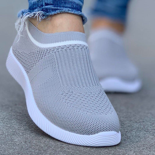 Дамски сиви маратонки - Acasia - Grey