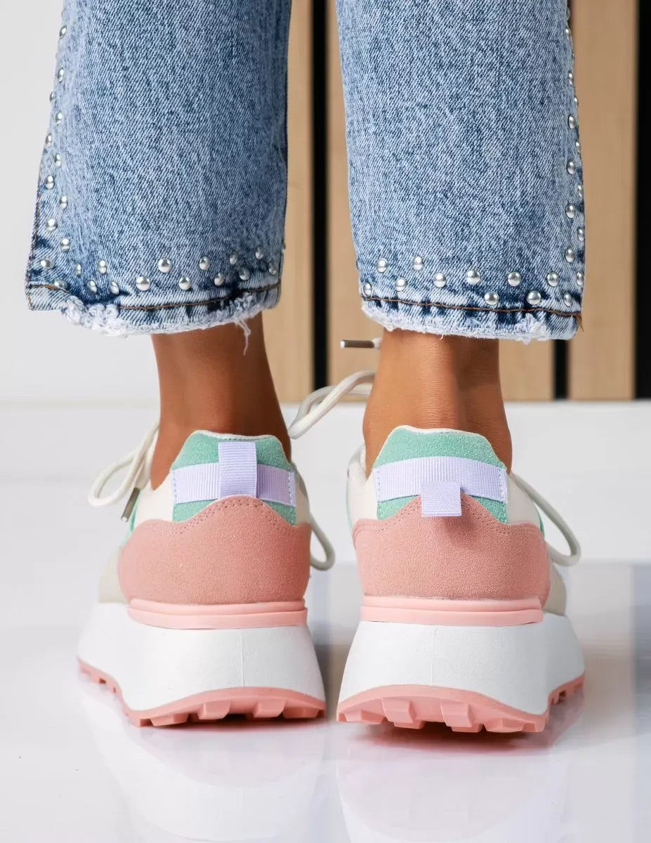 Дамски светло розови маратонки - Brielle - Light Pink