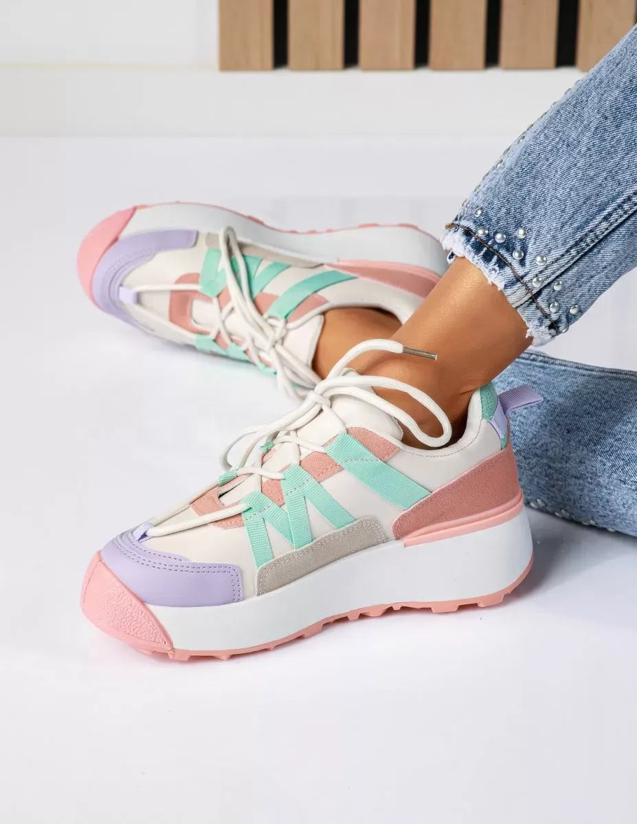 Дамски светло розови маратонки - Brielle - Light Pink