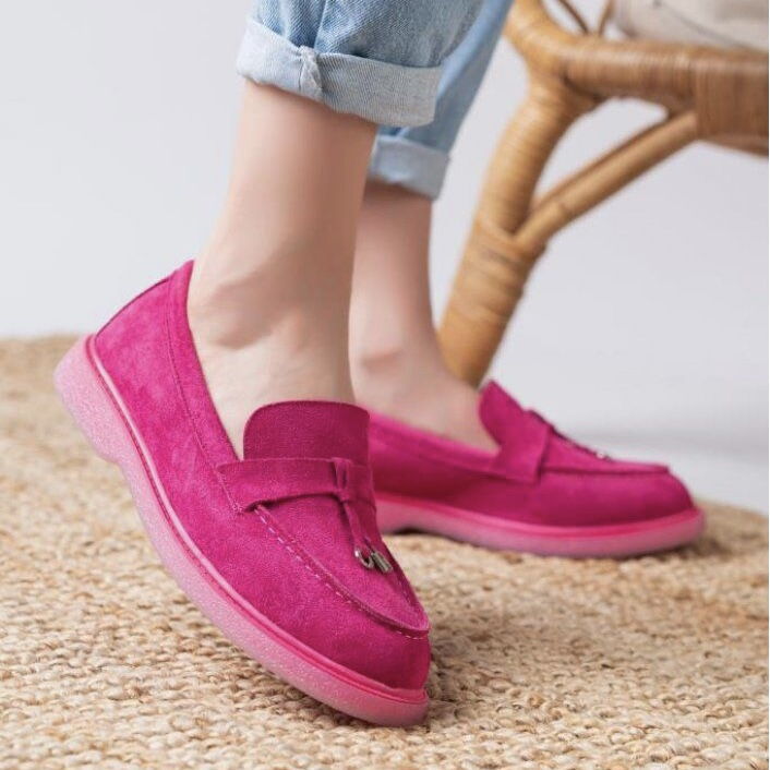 Дамски цикламени еспадрили - Ciera - Funxia