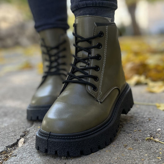 Дамски зелени боти - Amantha - Green