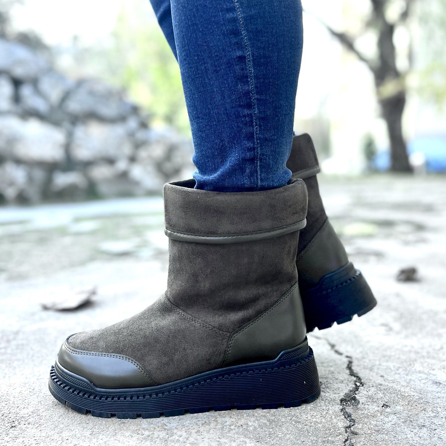 Дамски зелени боти - Cody -  Green