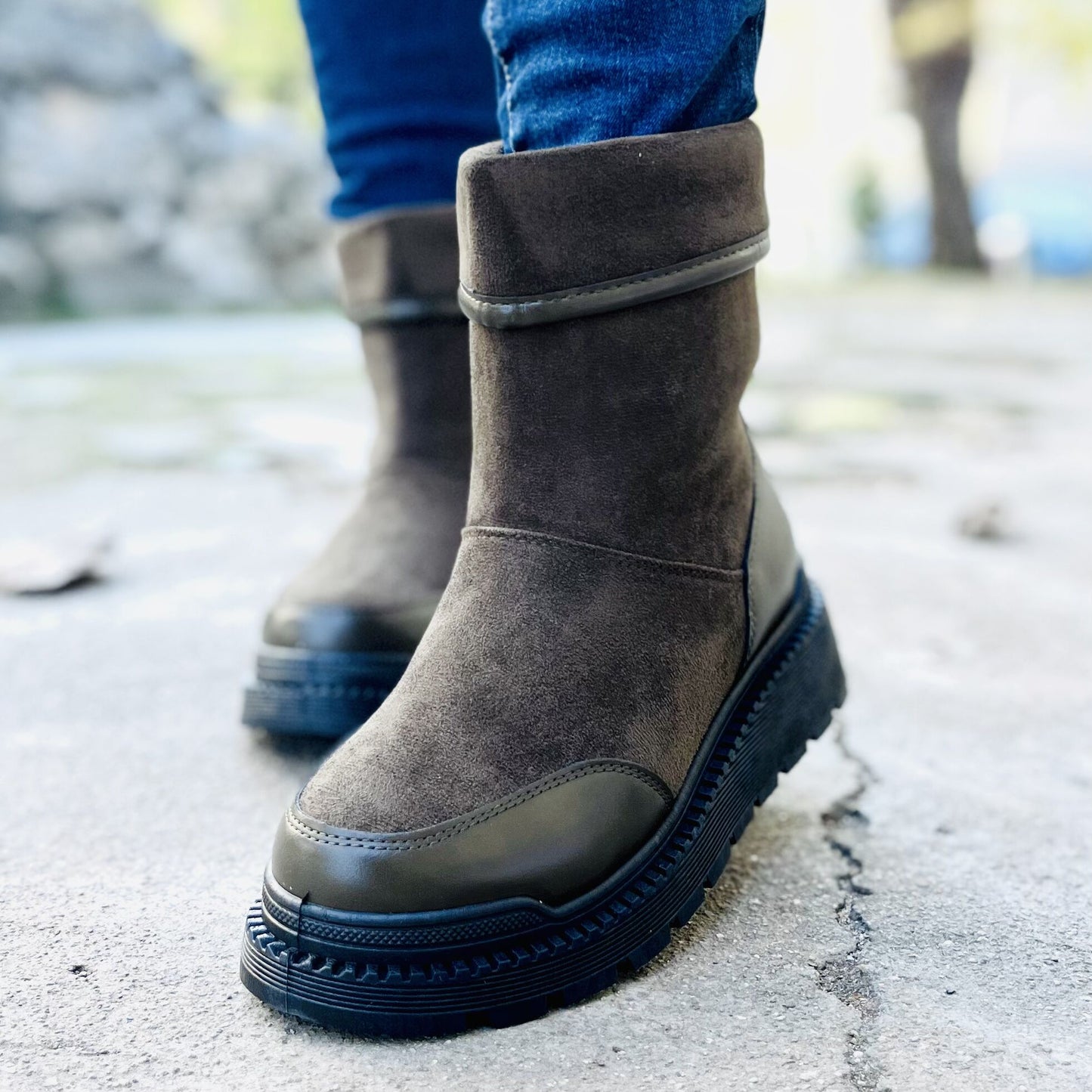 Дамски зелени боти - Cody -  Green