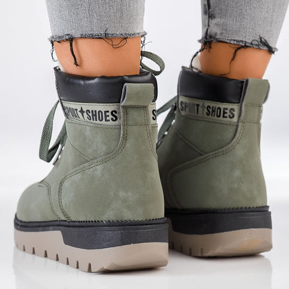 Дамски зелени боти - Heather - Green