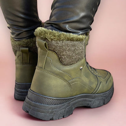 Дамски зелени боти - Paisley - Green